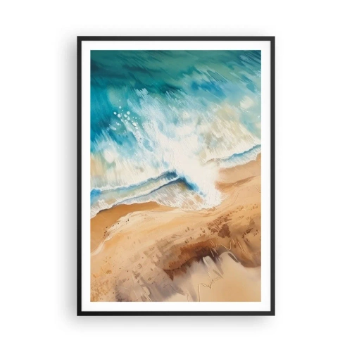 Poster in black frame - Returning Wave - 70x100 cm