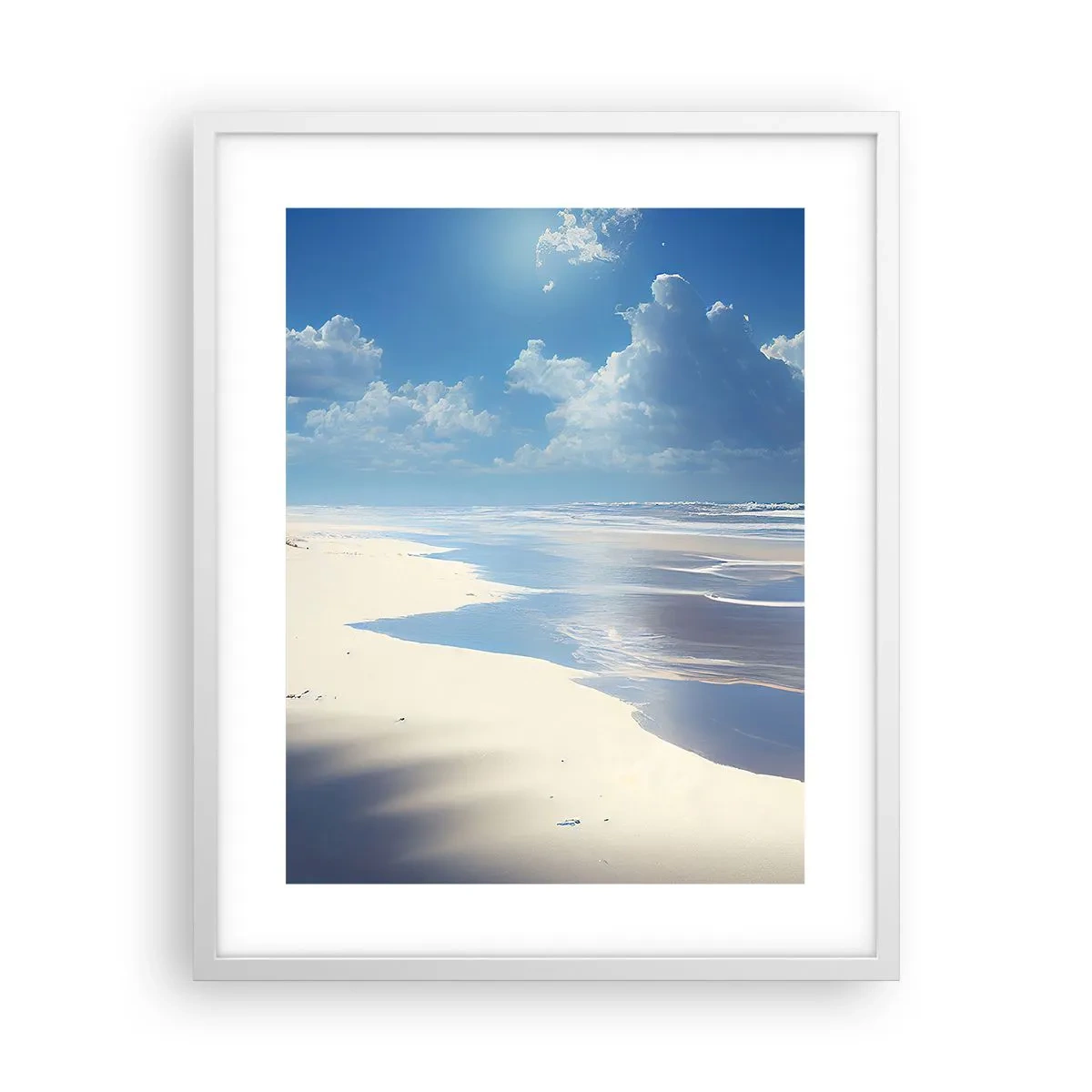 Poster in white frmae - Paradise Holiday - 40x50 cm