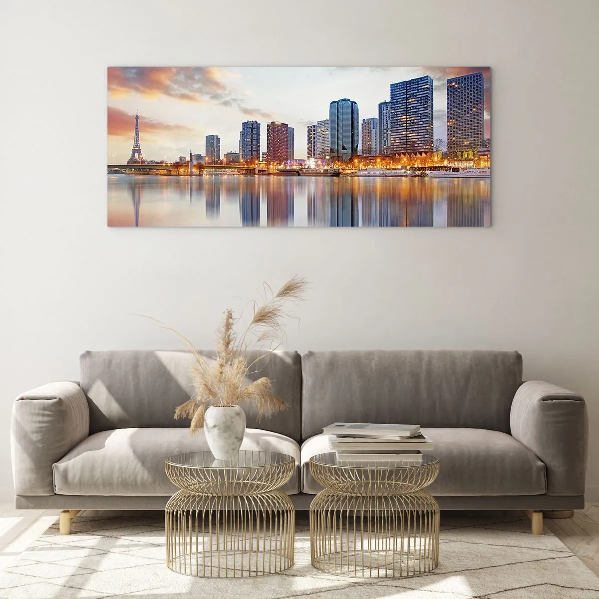 Glass picture - Monumental Peace of Paris - 90x30 cm