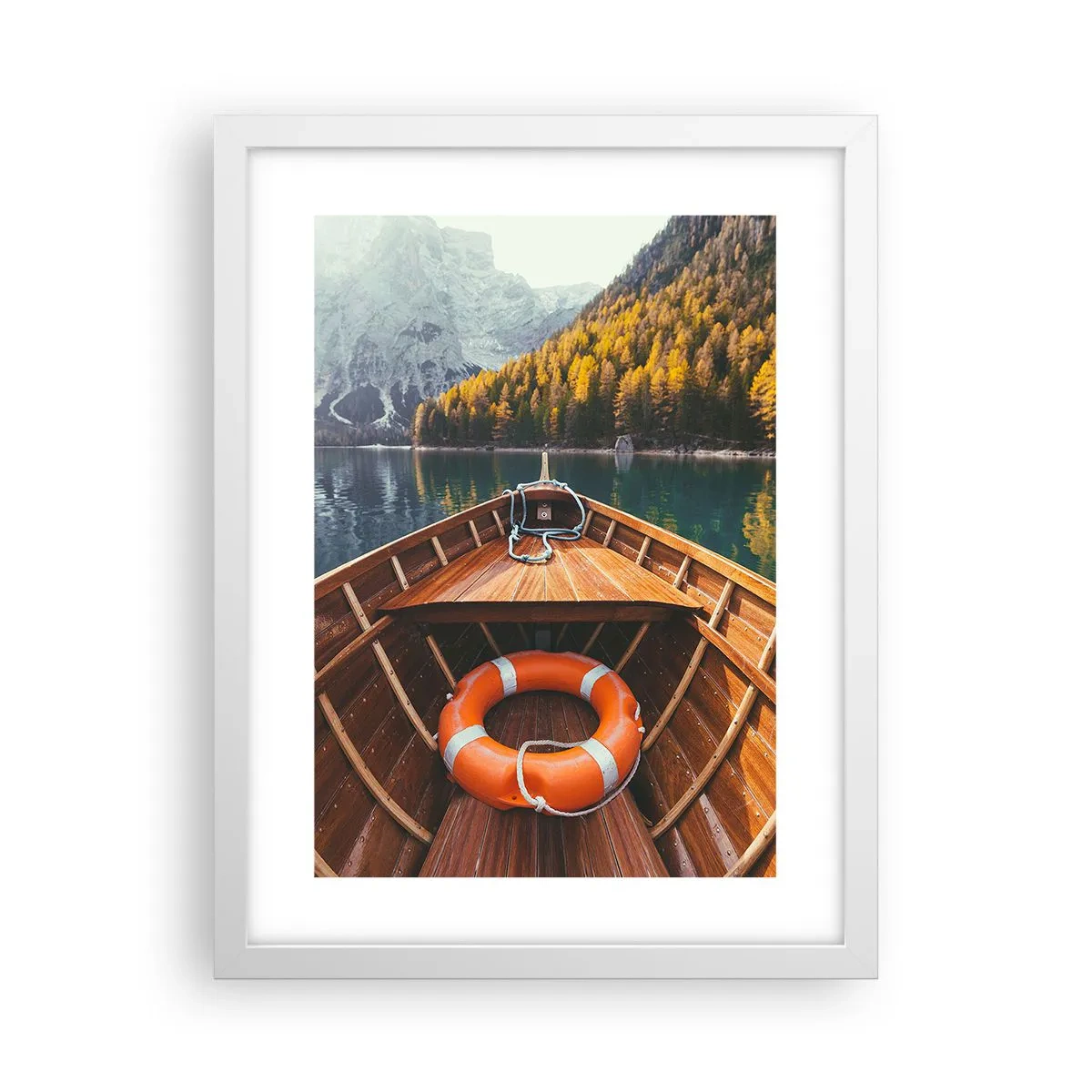 Poster in white frmae - Mountain Hike - 30x40 cm