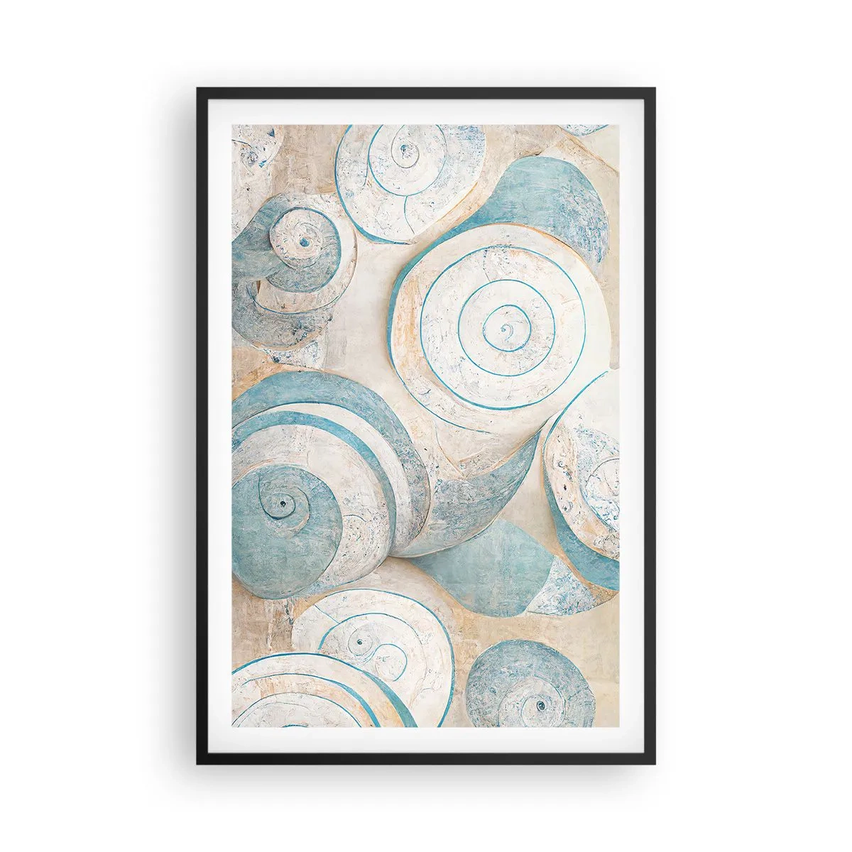 Poster in black frame - What Does a Shell Hide? - 61x91 cm