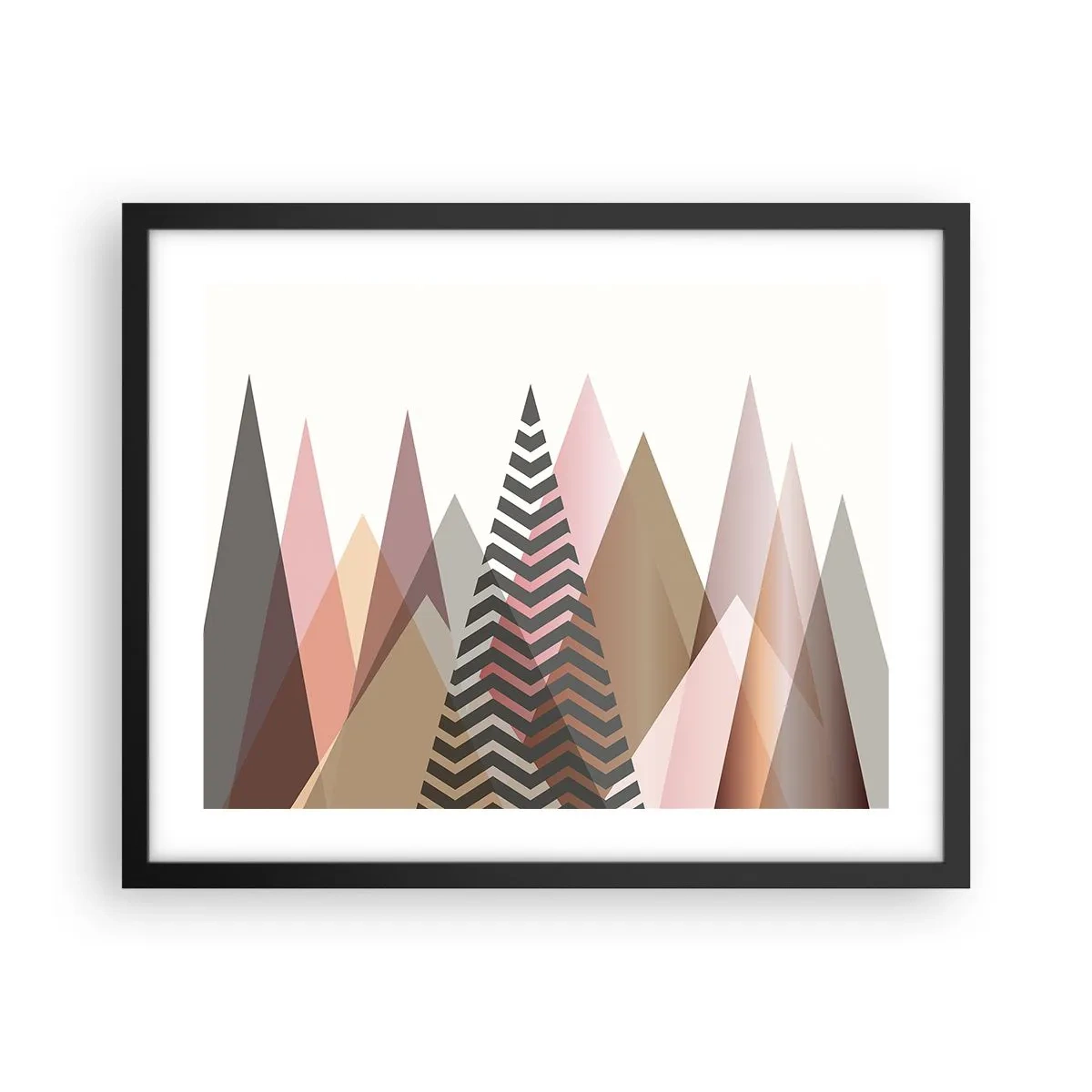 Poster in black frame - View of the Piramide - 50x40 cm