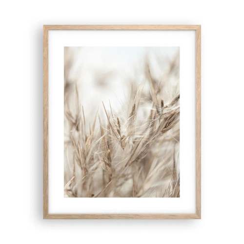 Poster in light oak frame - Meadow and Wind - 40x50 cm