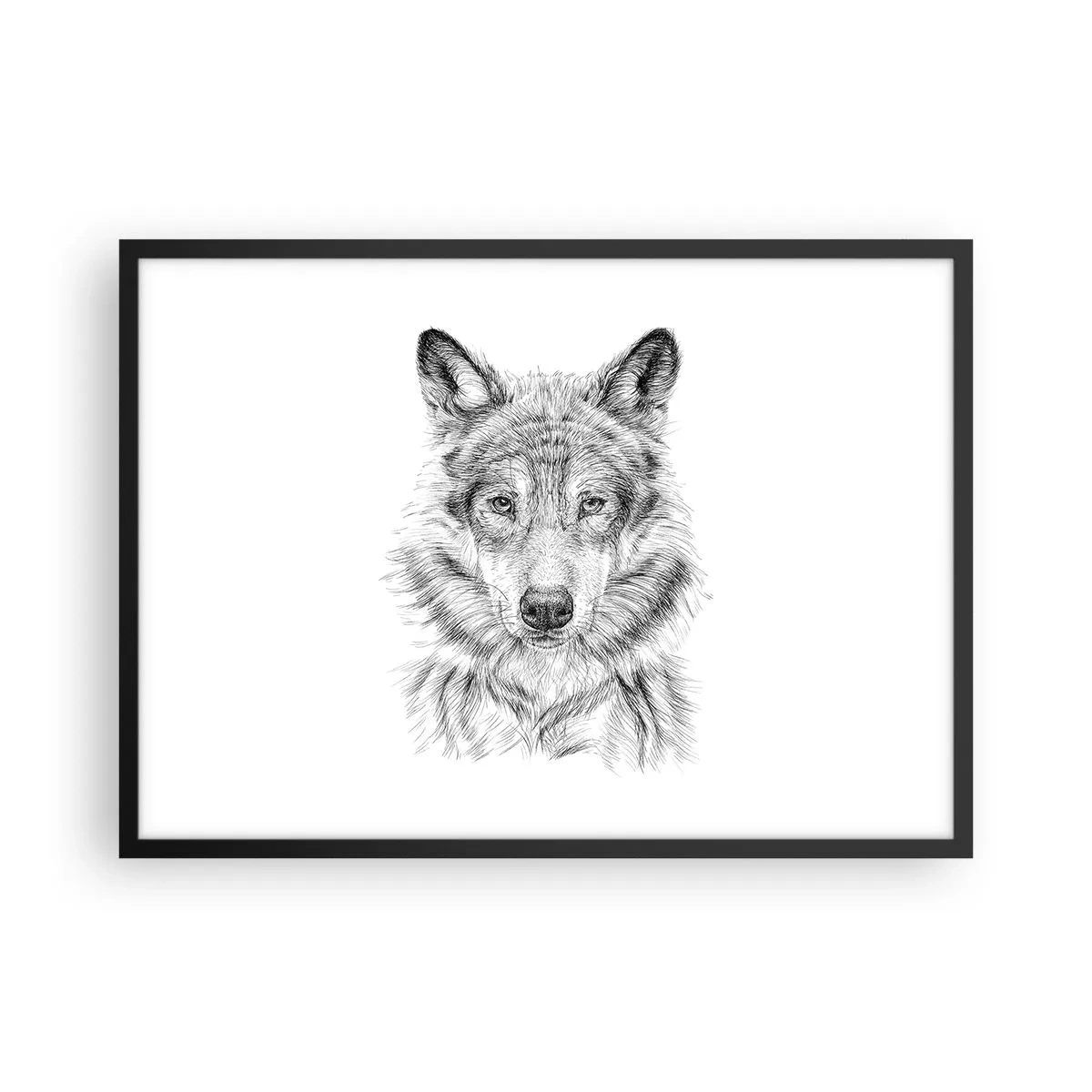 Poster in black frame - Born Leader - 70x50 cm