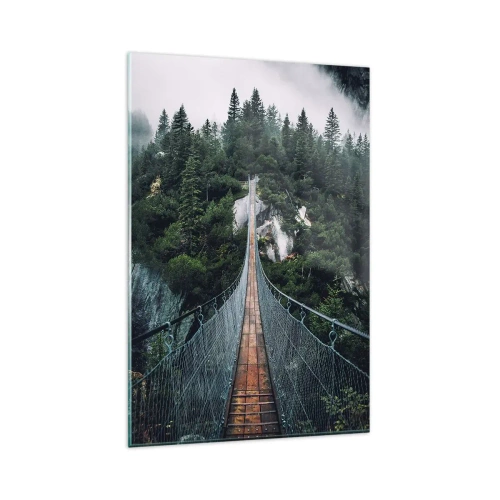 Glass picture - Only for Eagles - 80x120 cm