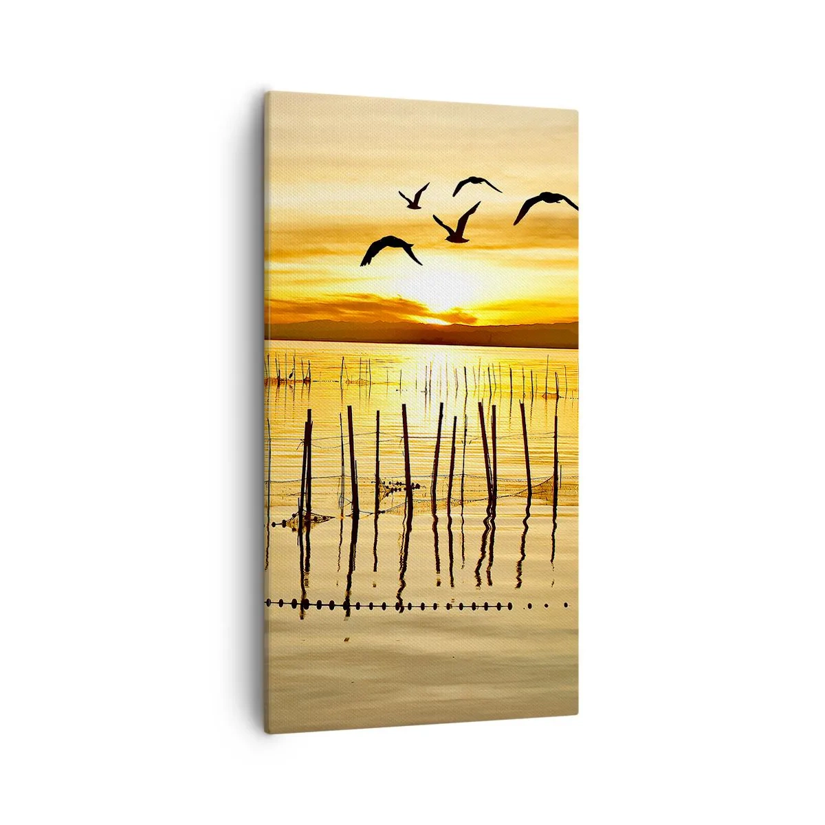 Canvas picture - At a Fishery - 55x100 cm