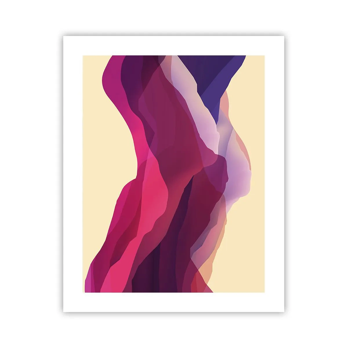 Poster - Waves of Purple - 40x50 cm