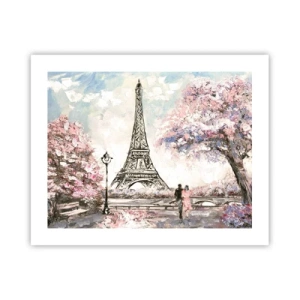 Poster - April Walk in Paris - 50x40 cm