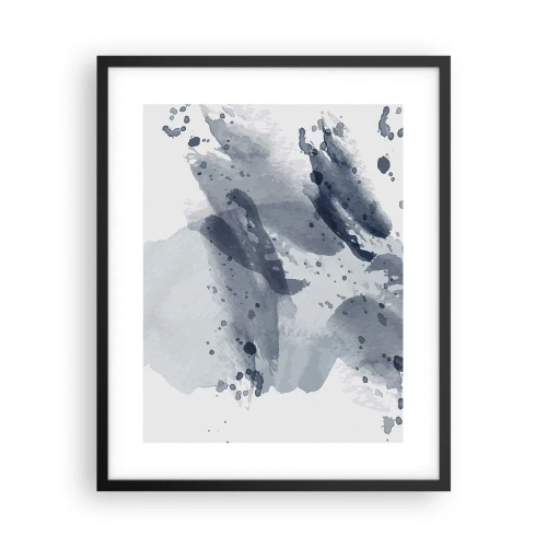 Poster in black frame - Study in Nature of Water - 40x50 cm