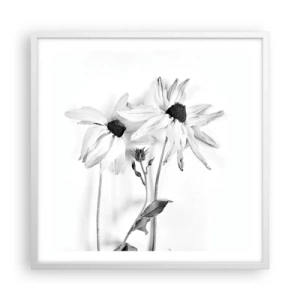 Poster in white frmae - No one Wants To Be Alone - 60x60 cm