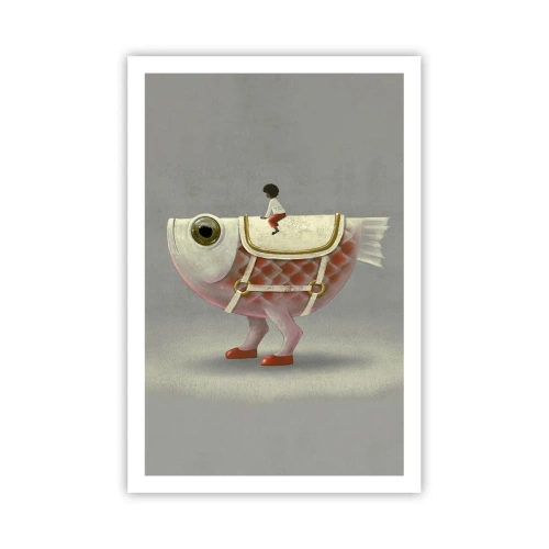 Poster - Fish Jockey - 61x91 cm