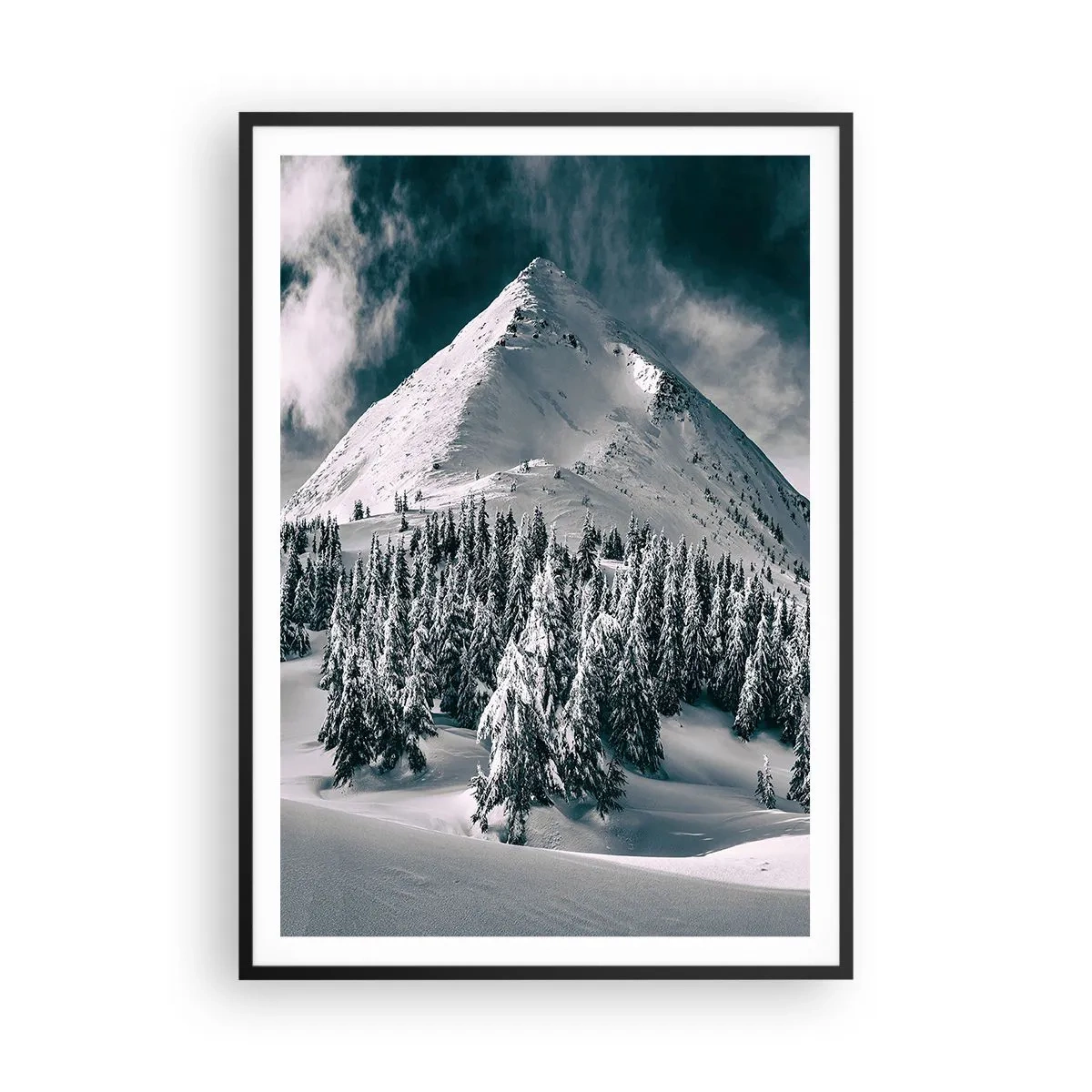 Poster in black frame - Land of Snow and Ice - 70x100 cm