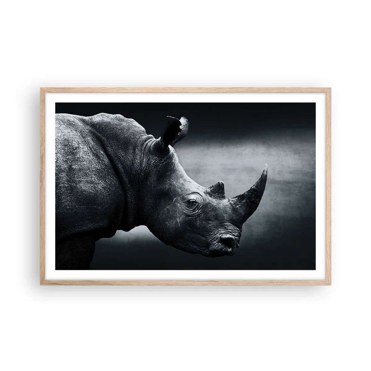 Poster in light oak frame - Right Profile - 91x61 cm