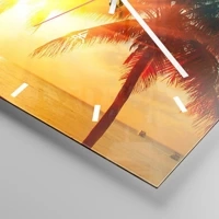 Clock face with lines