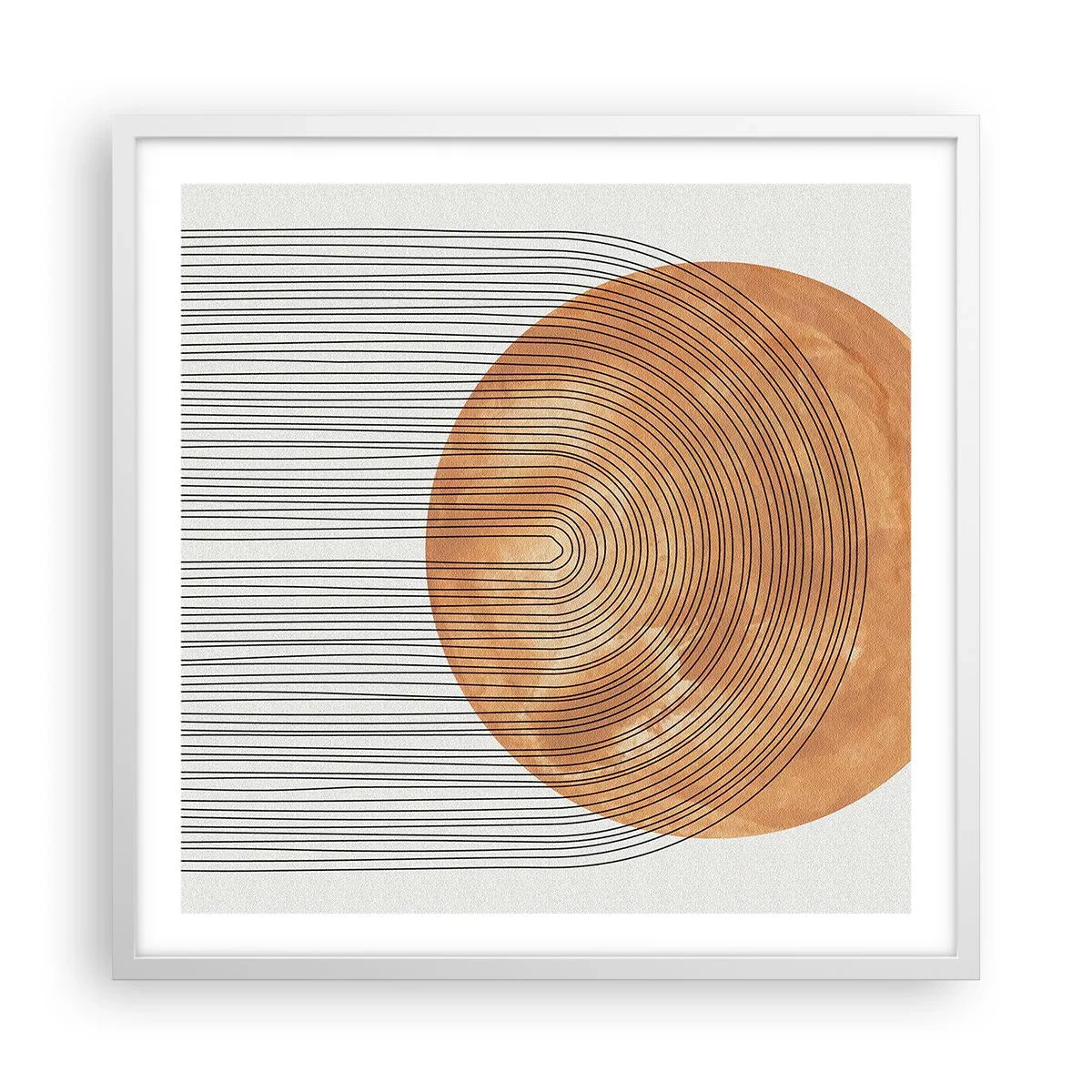 Poster in white frmae - Sunny Composition - 60x60 cm