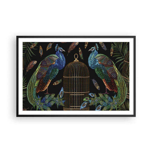 Poster in black frame - In Royal Robes - 91x61 cm