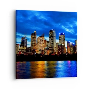 Canvas picture - Night of Lights and Colours - 30x30 cm