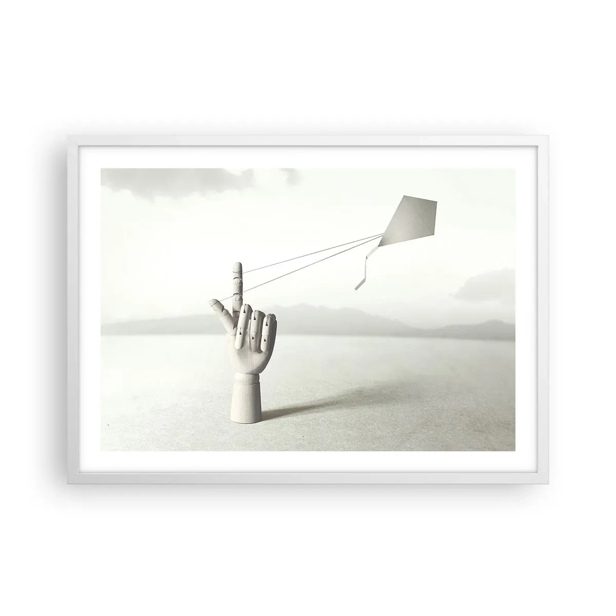 Poster in white frmae - Test of Strengths - 70x50 cm
