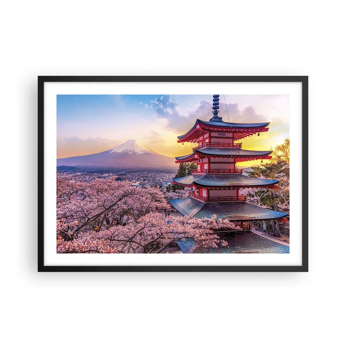 Poster in black frame - The Essence of Japanese Spirit - 70x50 cm