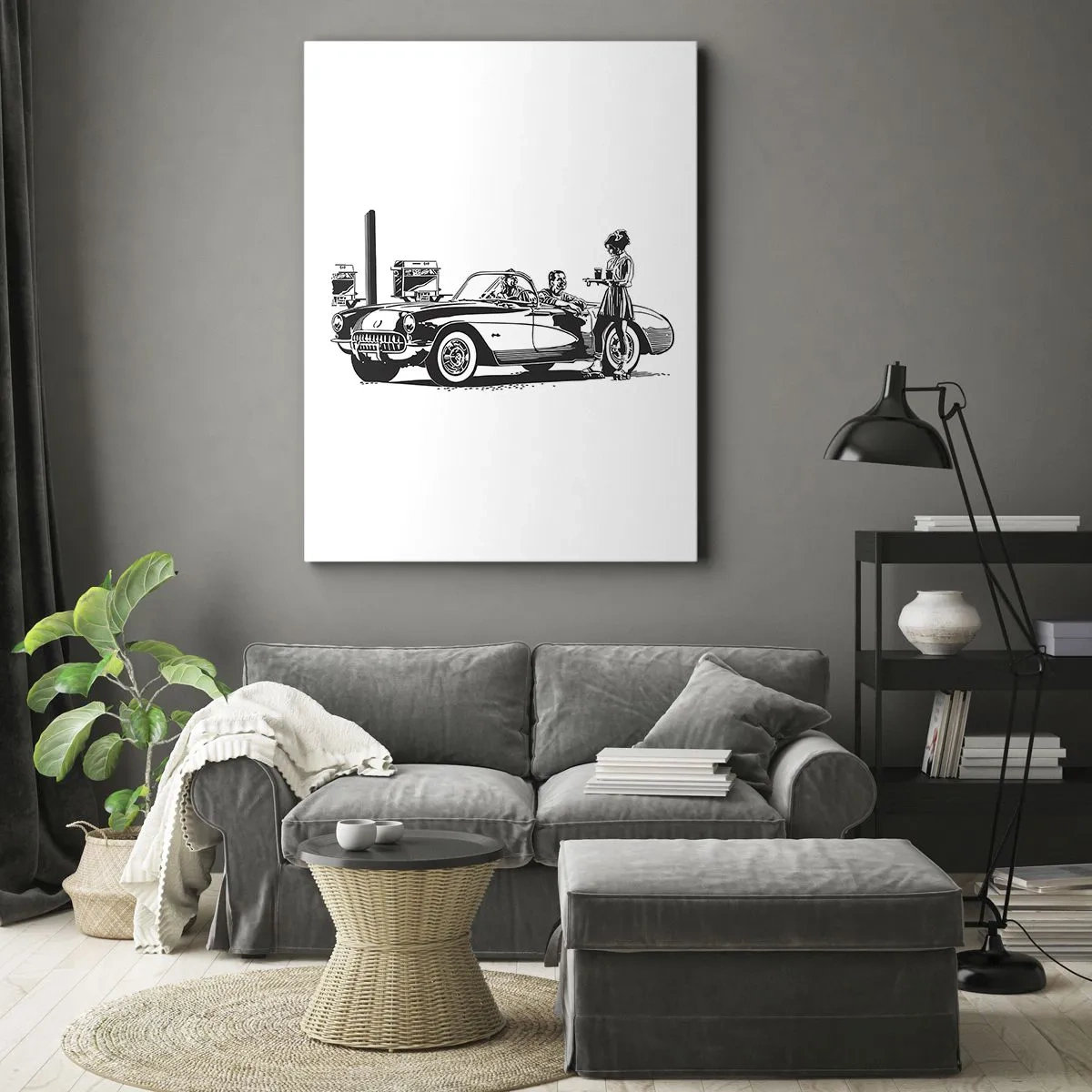 Canvas picture - Careless America in the 60-ies - 50x70 cm