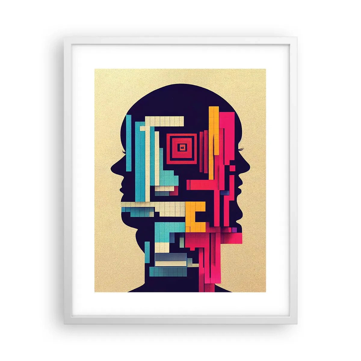 Poster in white frmae - New Ties - 40x50 cm