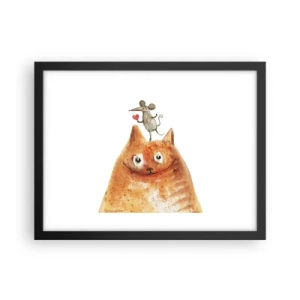 Poster in black frame - Love Paradoxes - 40x30 cm