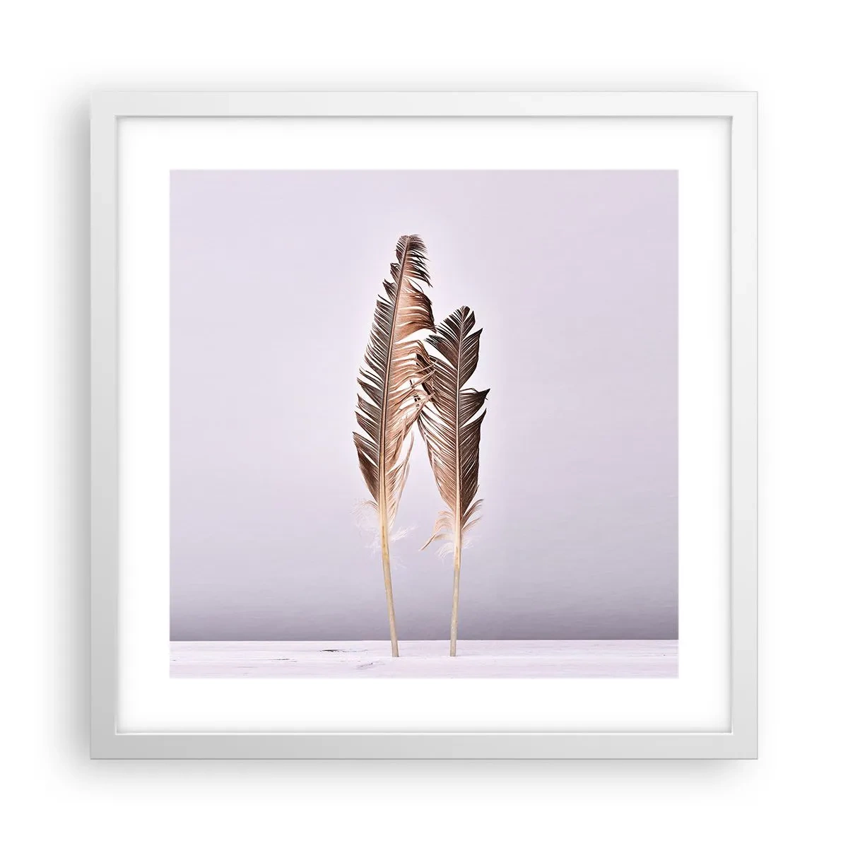 Poster in white frmae - Against Nothingness - 40x40 cm