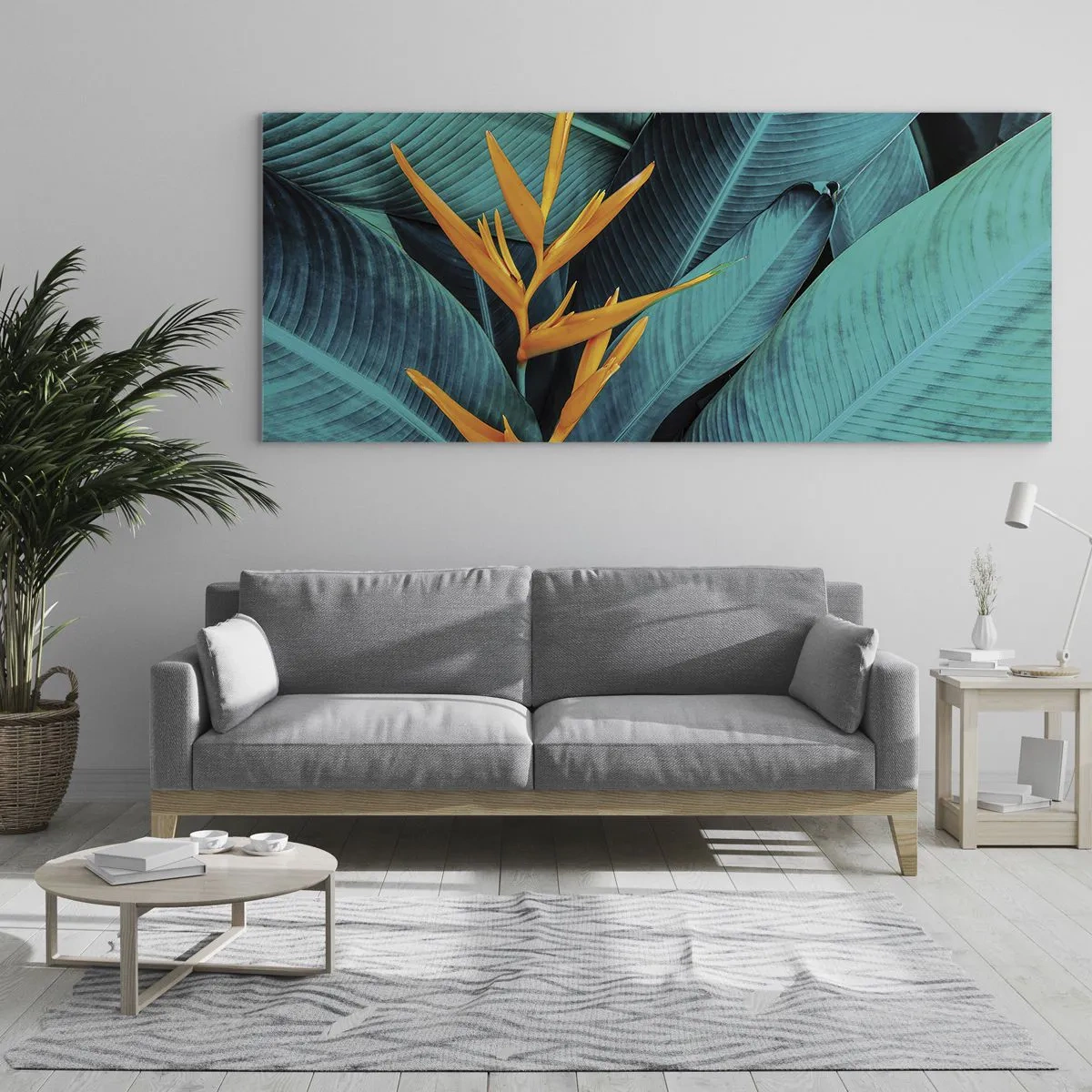 Glass picture - Flower of Eden - 90x30 cm