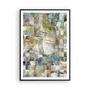 Poster in black frame - Geometric Reshuffling - 70x100 cm