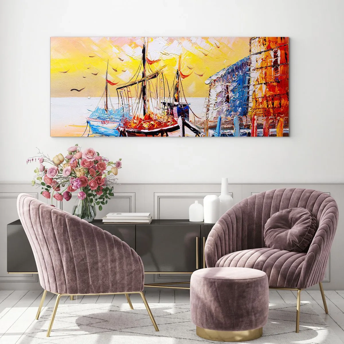 Glass picture - Happy Comeback - 160x50 cm