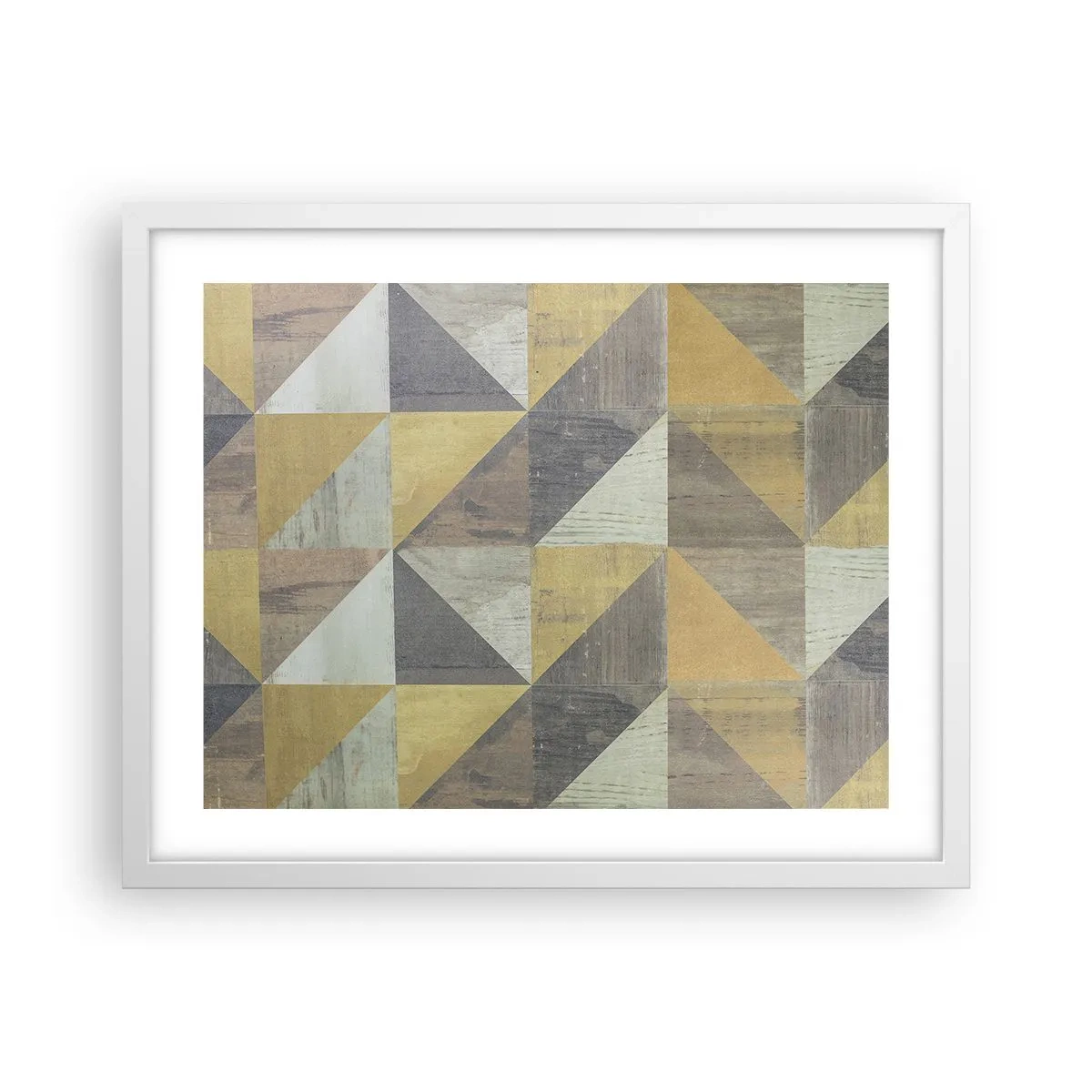 Poster in white frmae - The Art. of Triangles - 50x40 cm