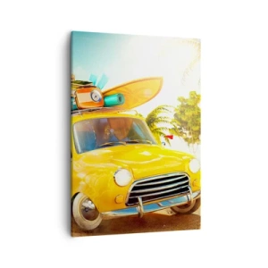 Canvas picture - Happy Travels - 50x70 cm