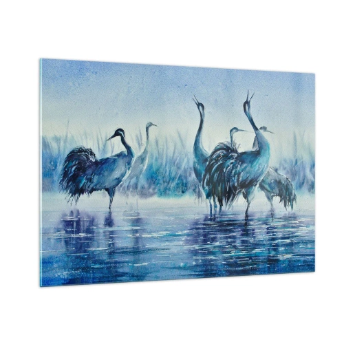 Glass picture - Morning Encounter - 100x70 cm