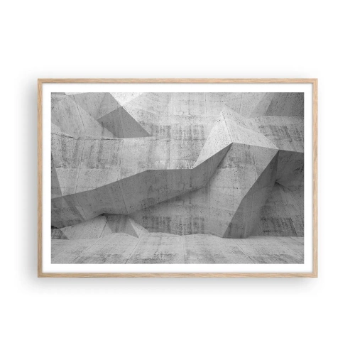 Poster in light oak frame - Real Challenge - 100x70 cm