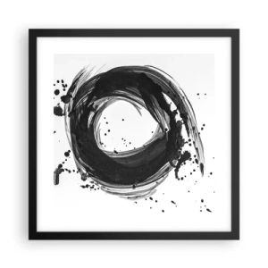 Poster in black frame - Whirl of Creation - 40x40 cm