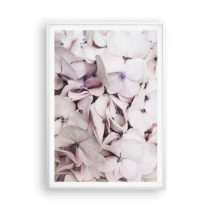 Poster in white frmae - In the Flood of Flowers - 70x100 cm