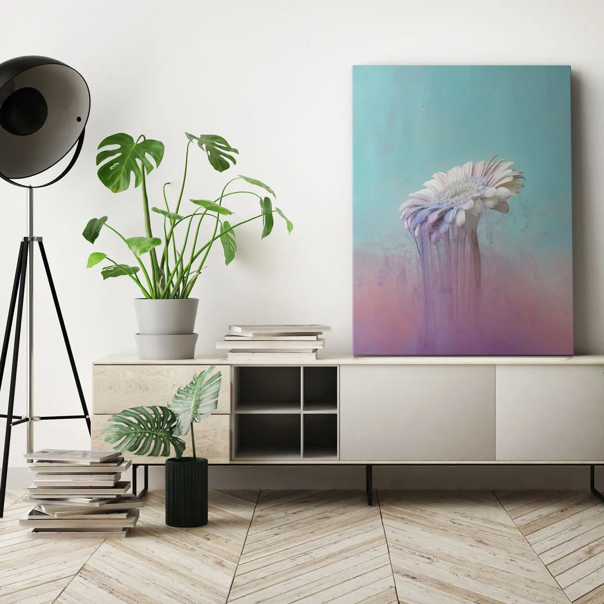 Canvas picture - Afterlife of Flowers - 45x80 cm