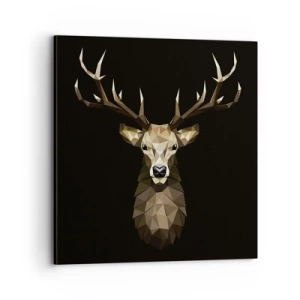 Canvas picture - Cubist Deer - 70x70 cm