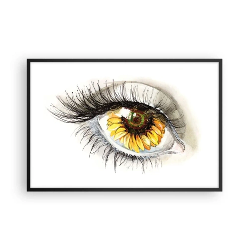 Poster in black frame - Look Hot As a Summer - 91x61 cm