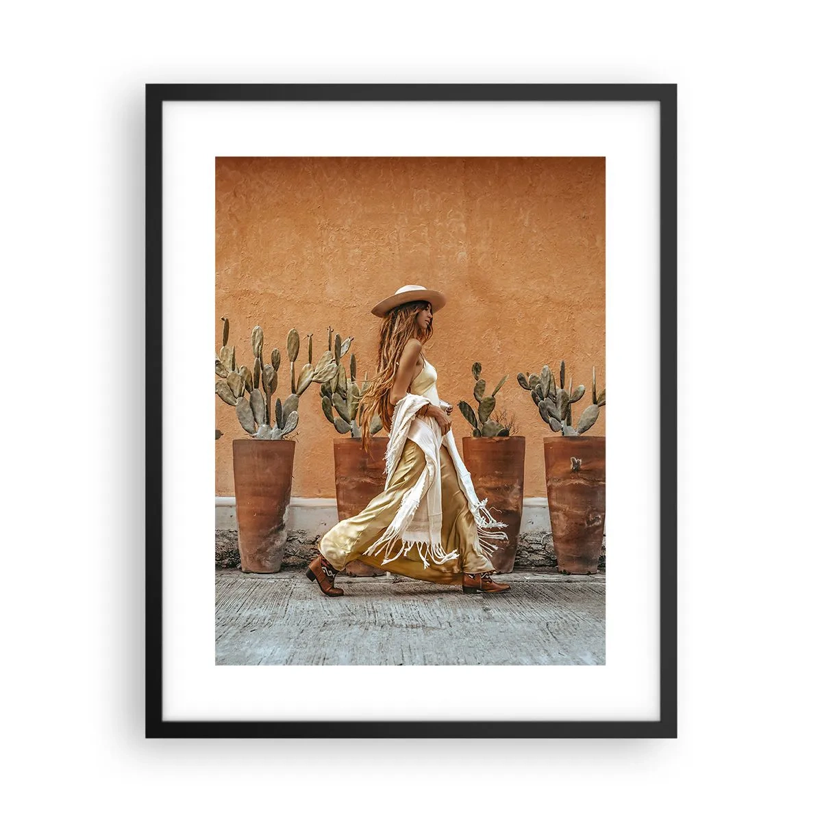 Poster in black frame - Hippie Style - 40x50 cm