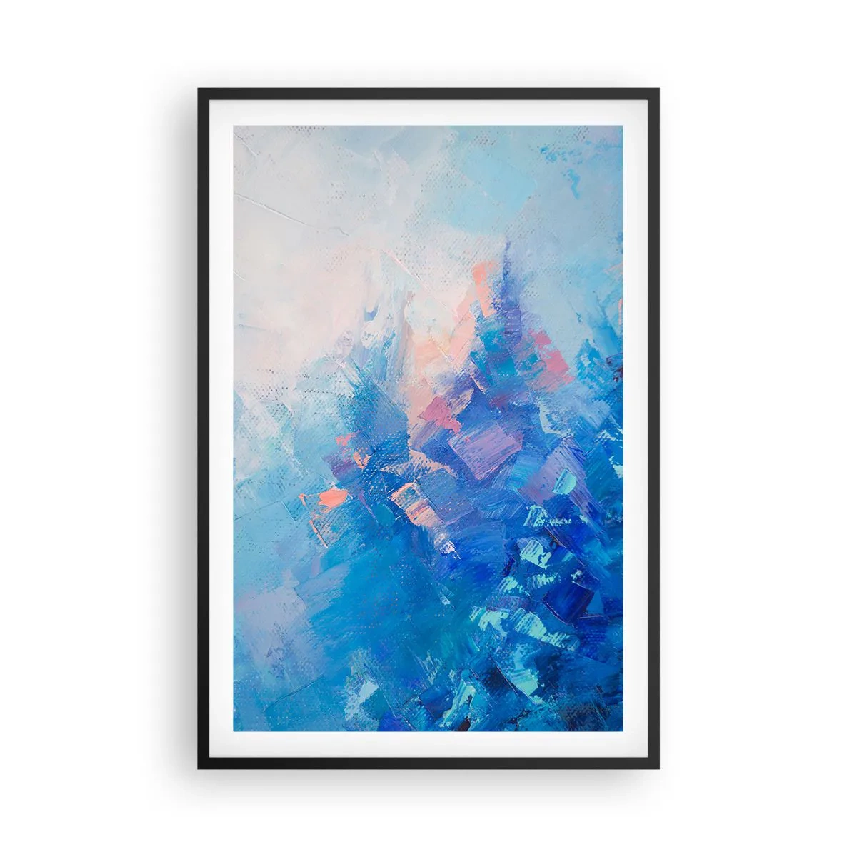 Poster in black frame - Winter Abstract - 61x91 cm