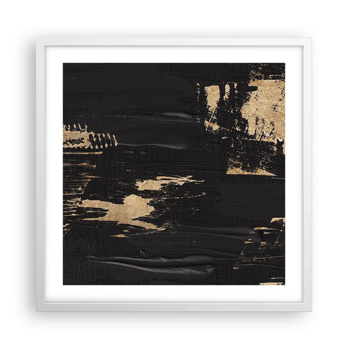 Poster in white frmae - Touch Mark - 50x50 cm