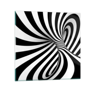 Glass picture - Composition: Dancing Space  - 60x60 cm