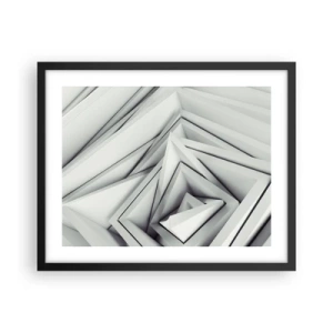 Poster in black frame - Acute Angles Budding - 50x40 cm