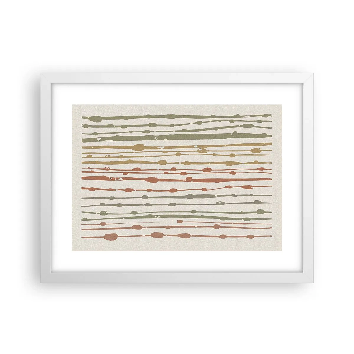 Poster in white frmae - Musical Colour Notation - 40x30 cm