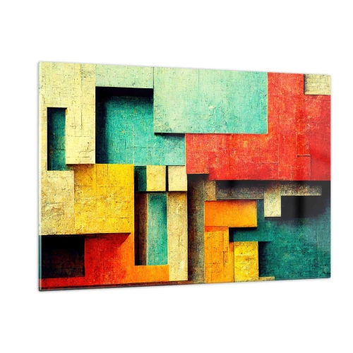 Glass picture - Festival of Right Angles - 120x80 cm