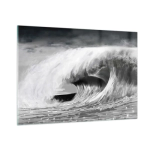 Glass picture - Wrath of the Ocean - 100x70 cm