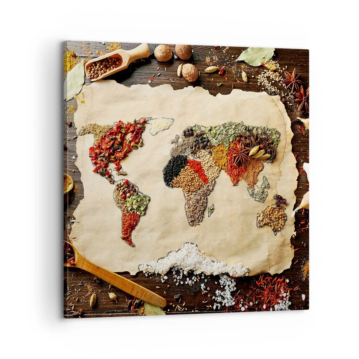 Canvas picture - All Flavours of the World - 60x60 cm