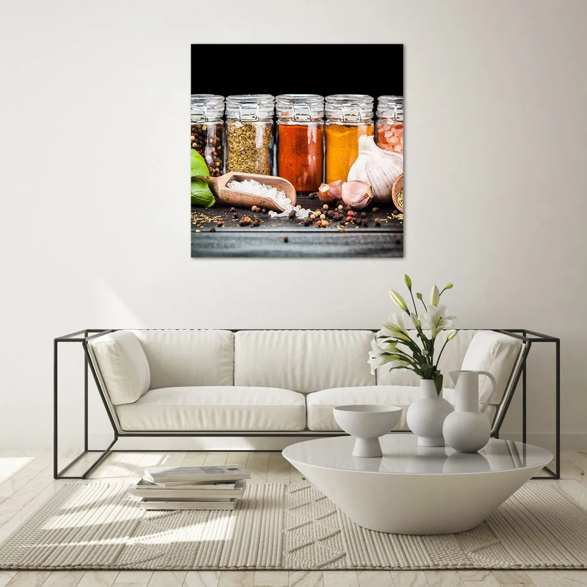 Glass picture - Spicing Up Life - 30x30 cm