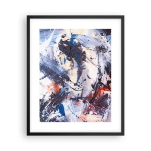 Poster in black frame - Crazy Dance of Abstraction - 40x50 cm
